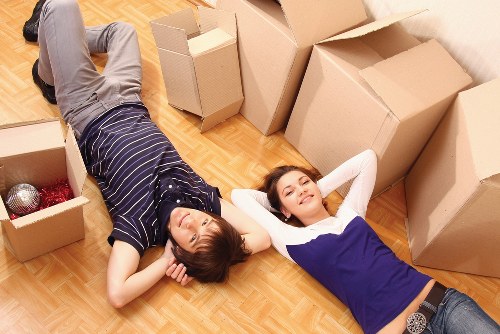 Crew carefully loading furniture for a Streatham home relocation