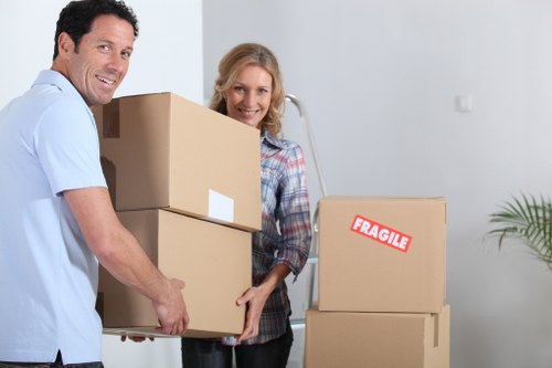 Local movers organising boxes and furniture for a smooth Streatham house move